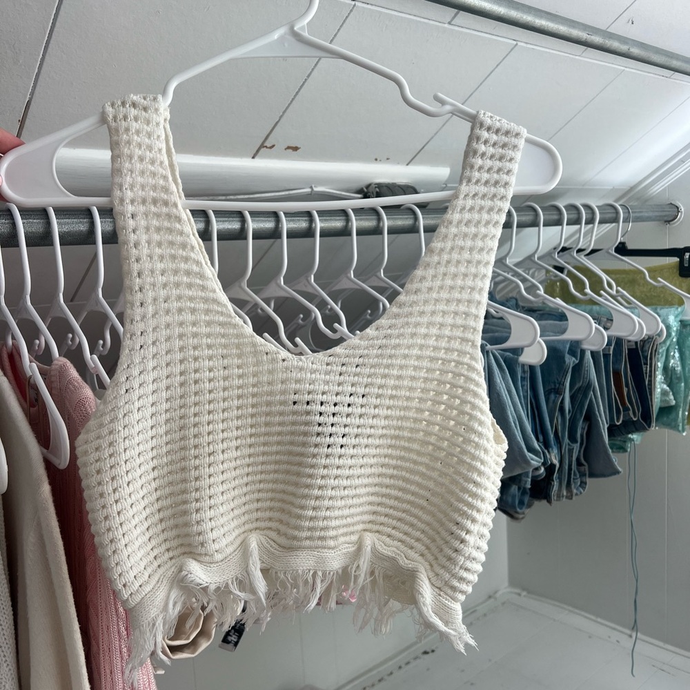 White Knit Skirt/Top set